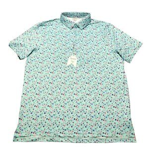 1764 Golf Ritual Polo Mint Cocktail Martini Design Size XL Like New
